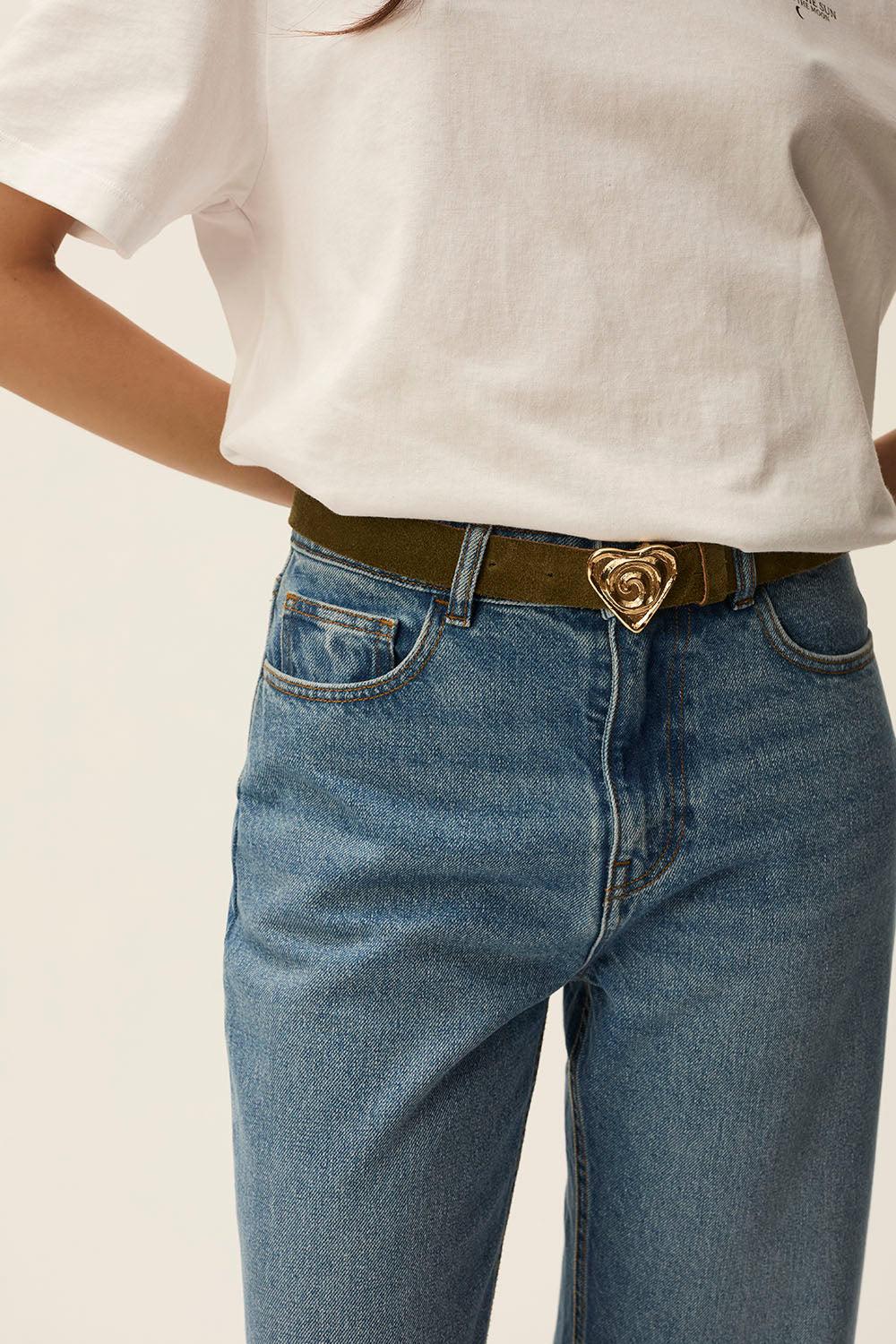 des petit hauts Ceinture Piana Basilic