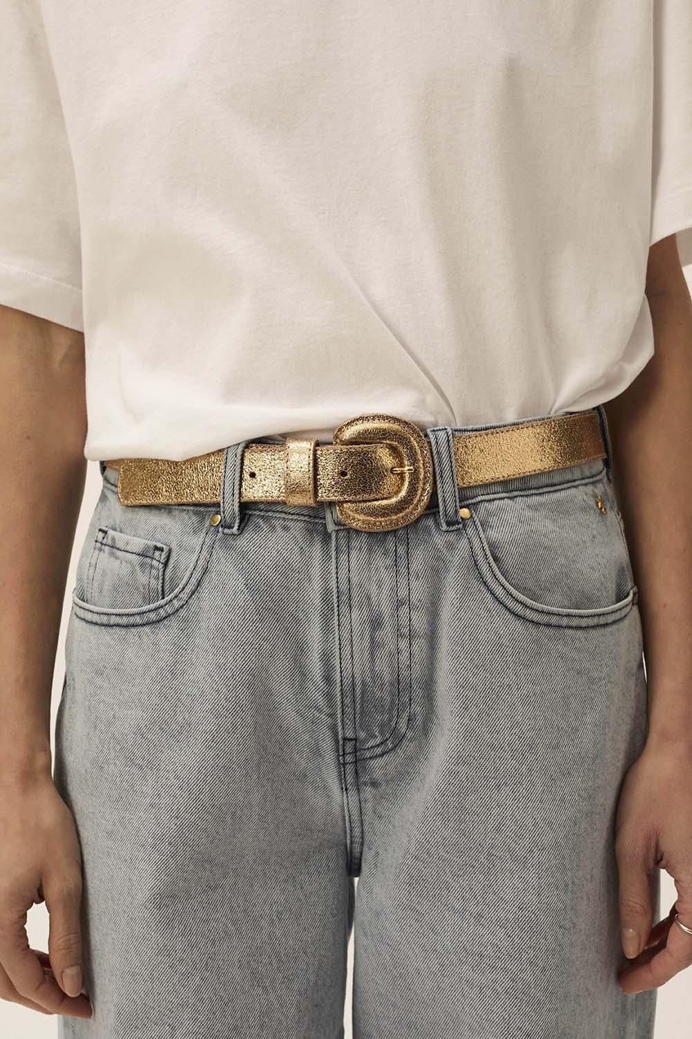 des petit hauts Ceinture Prunelle Dore