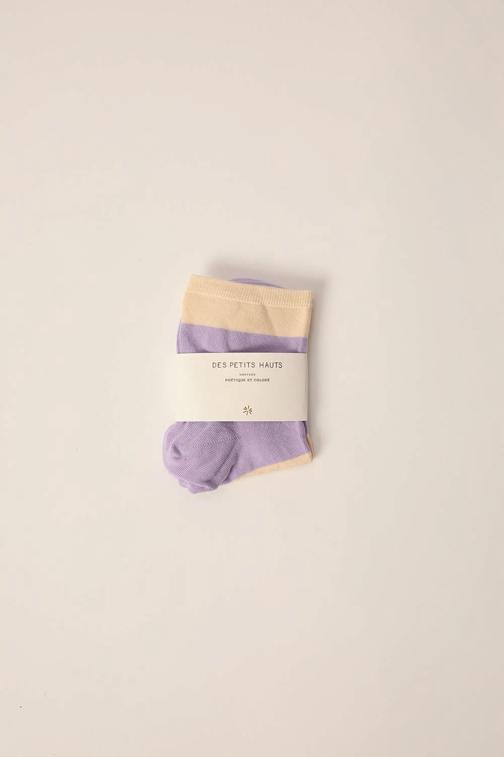 Des Petit Hauts Chaussettes Matilda Ecru/Lilas