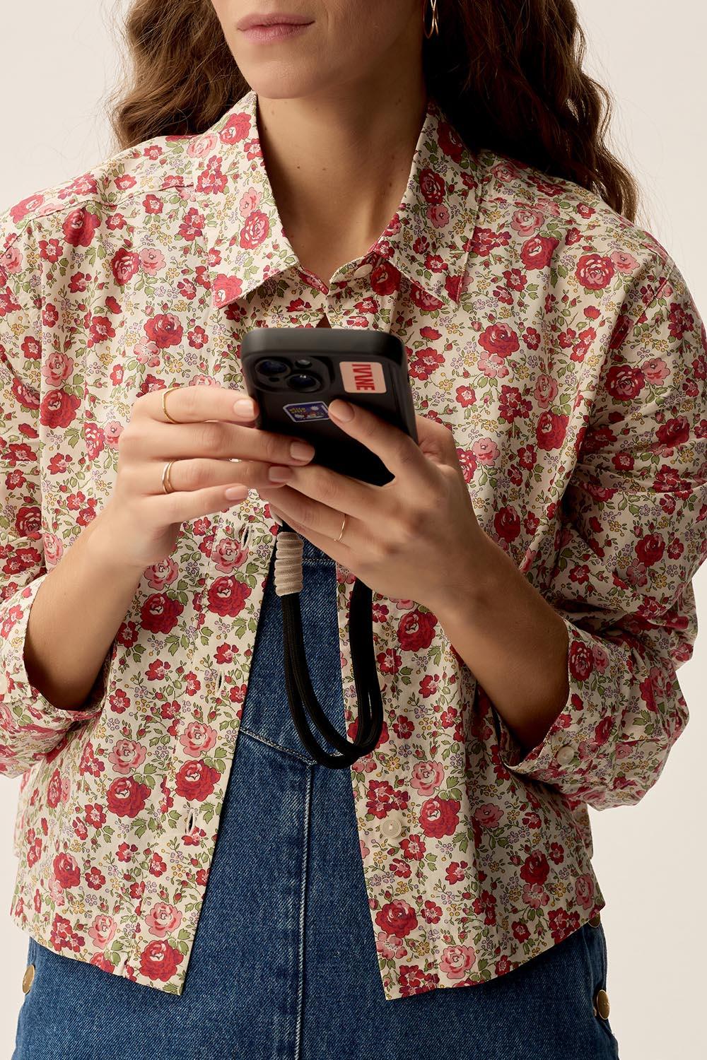 des petit hauts Chemise Elou en tissu Liberty Romy