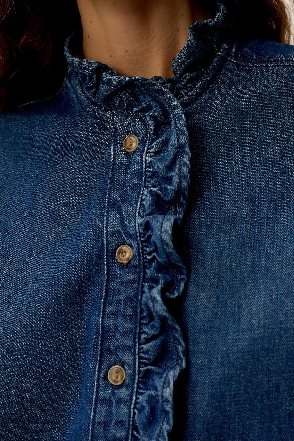 Des Petit Hauts Chemise Lassa Middle Blue