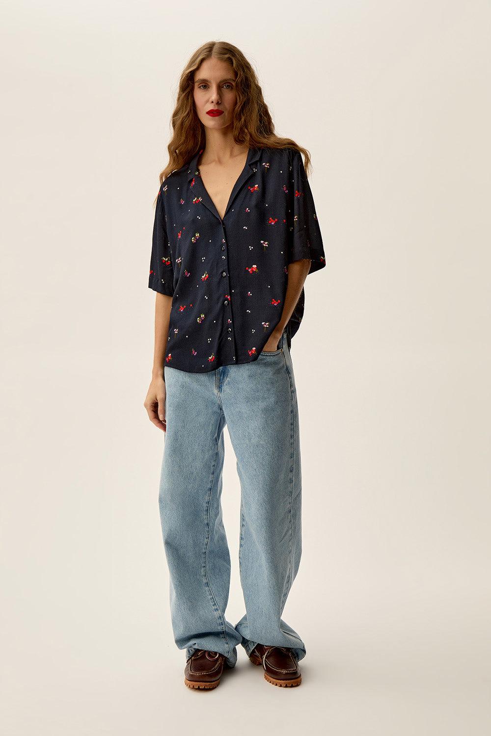 Des Petit Hauts Chemise Sablon Pomodoro