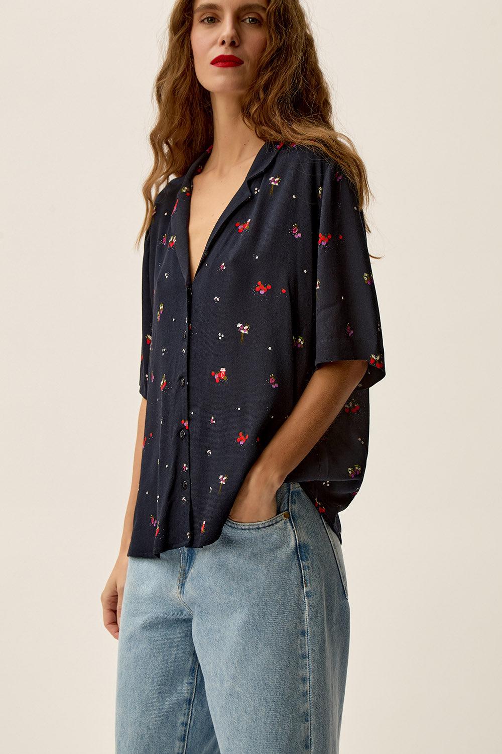 des petit hauts Chemise Sablon Pomodoro