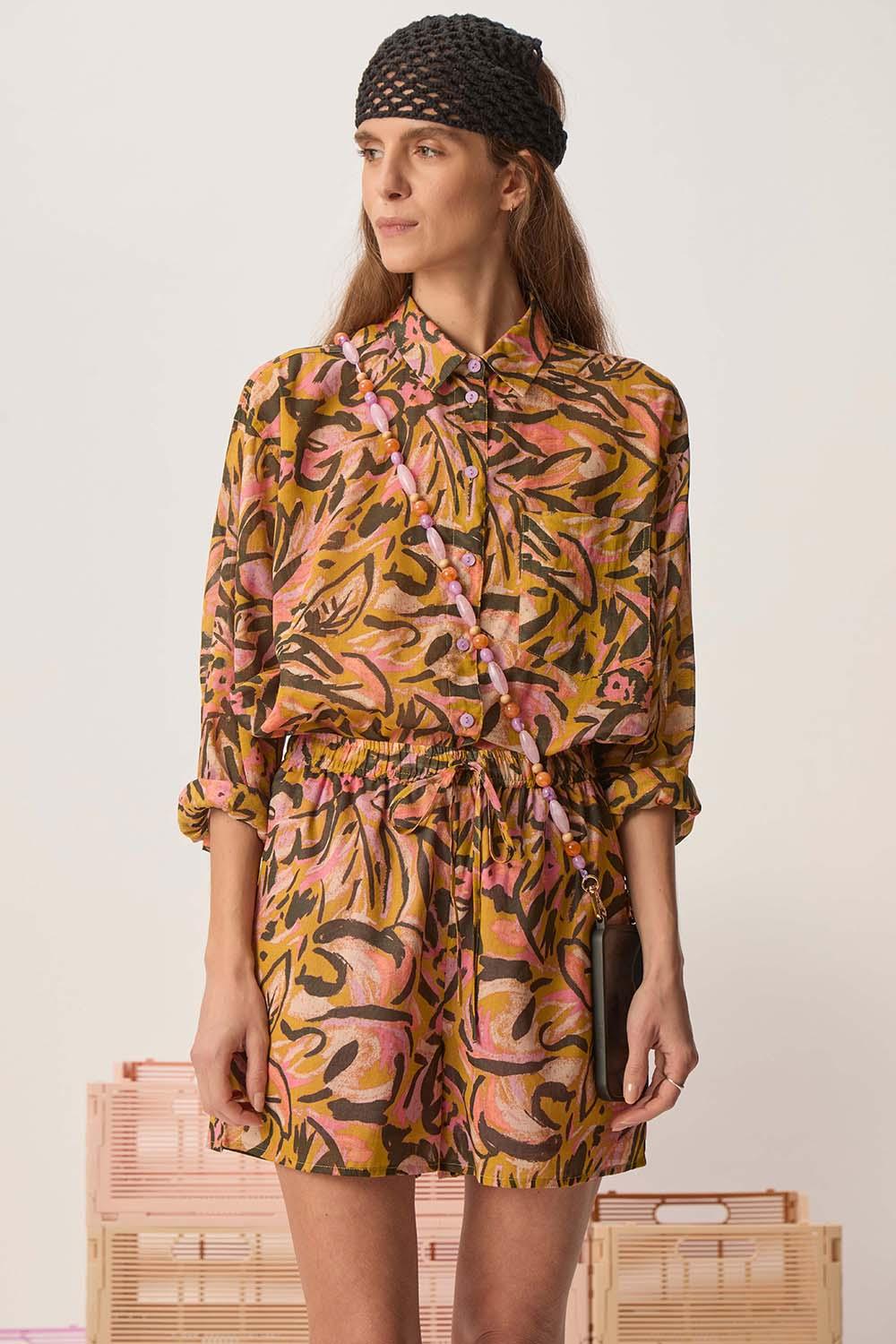 des petit hauts Chemise Soline Wasabi