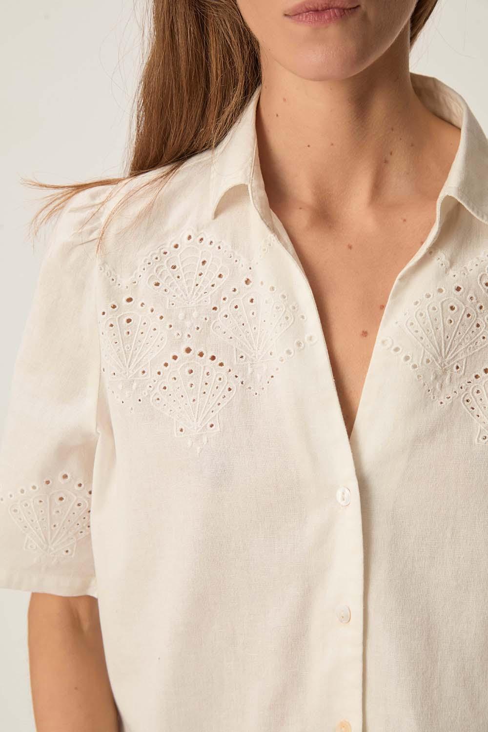 Des Petit Hauts Chemise Tamino Ecru