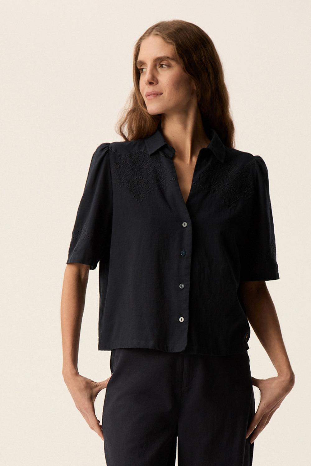 des petit hauts Chemise Tamino Marine