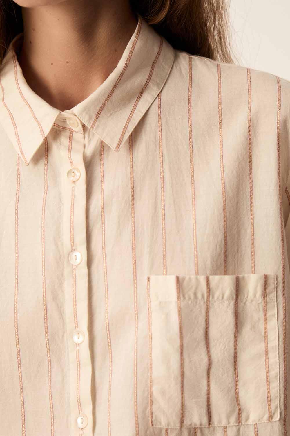 Des Petit Hauts Chemise Tinette Avoine
