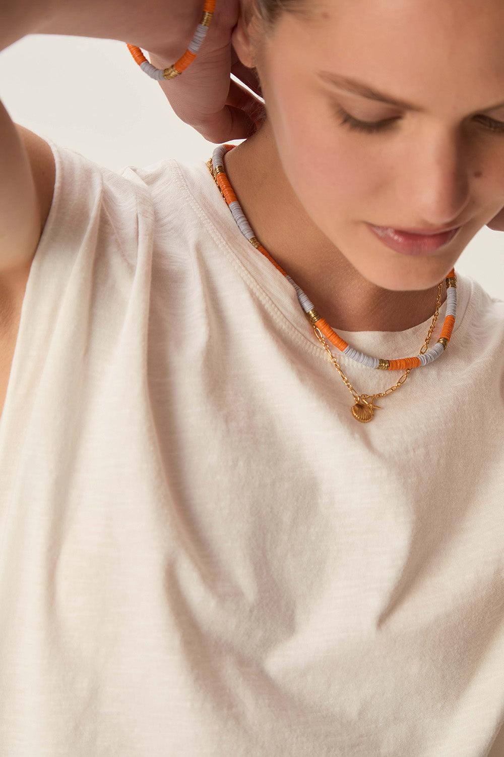 des petit hauts Collier Nandana Fuji/Tonic