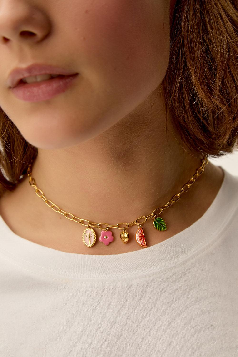 Des Petit Hauts Collier Nocera Multico Or