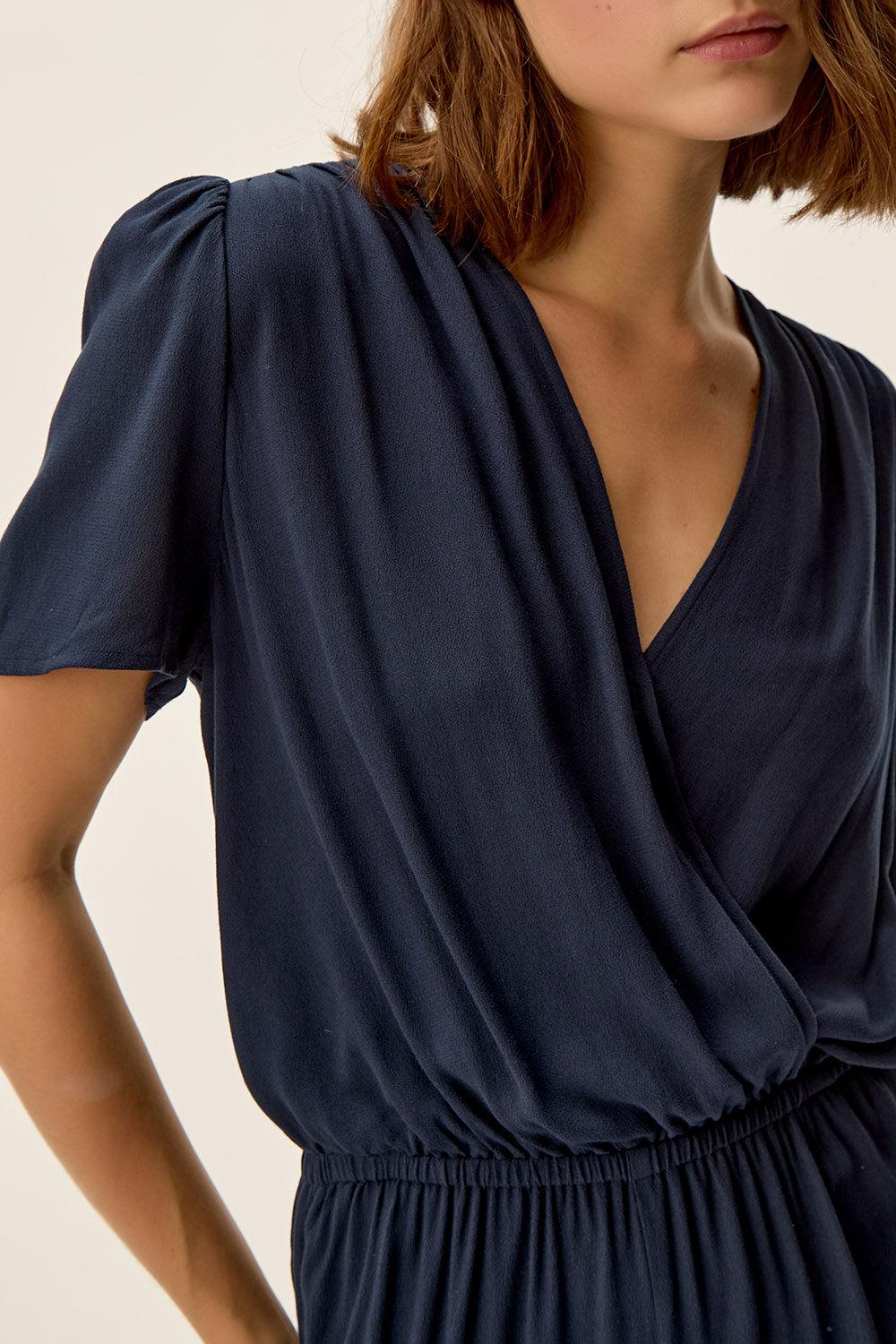 Des Petit Hauts Combi Pantalon Emilion Marine