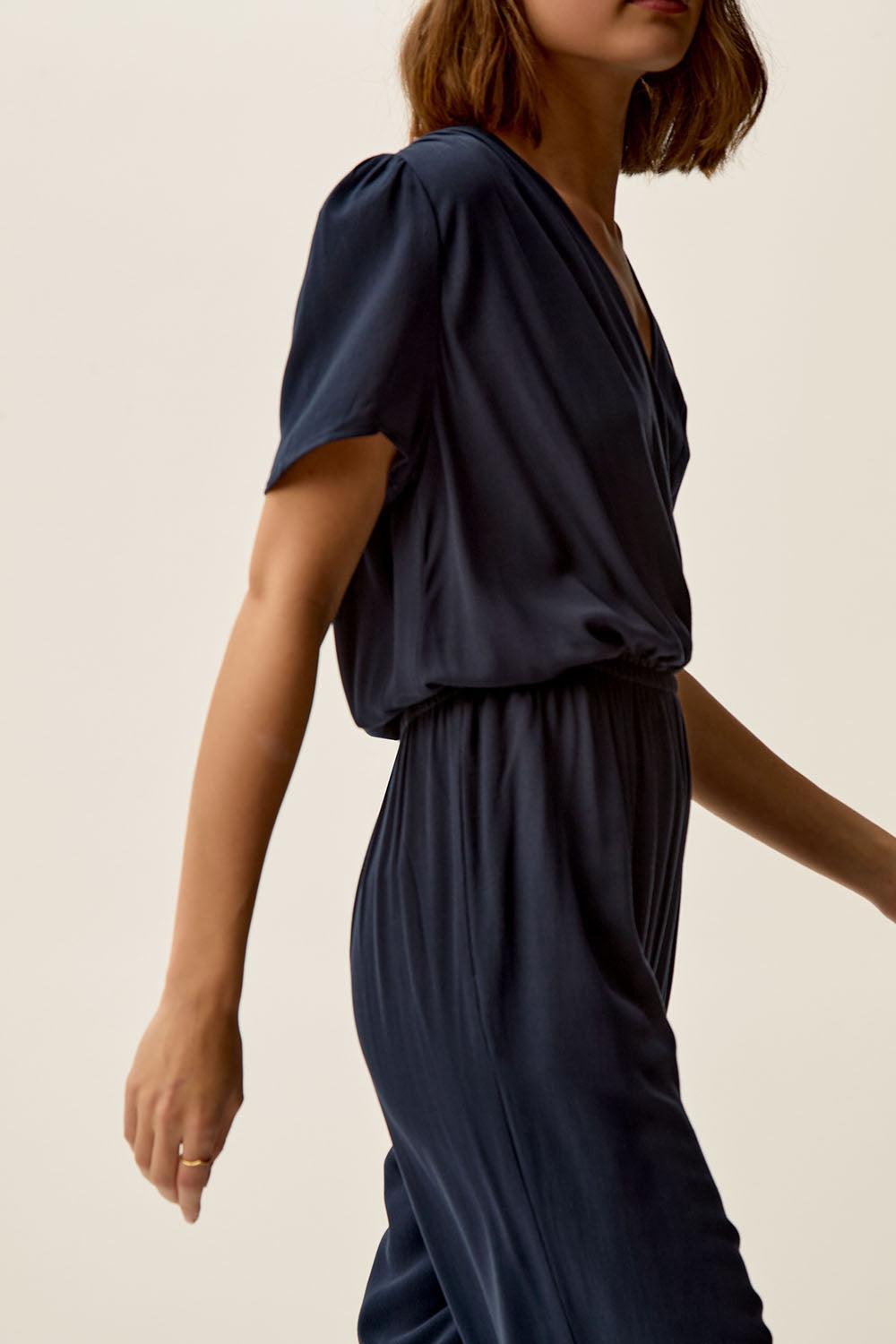 Des Petit Hauts Combi Pantalon Emilion Marine