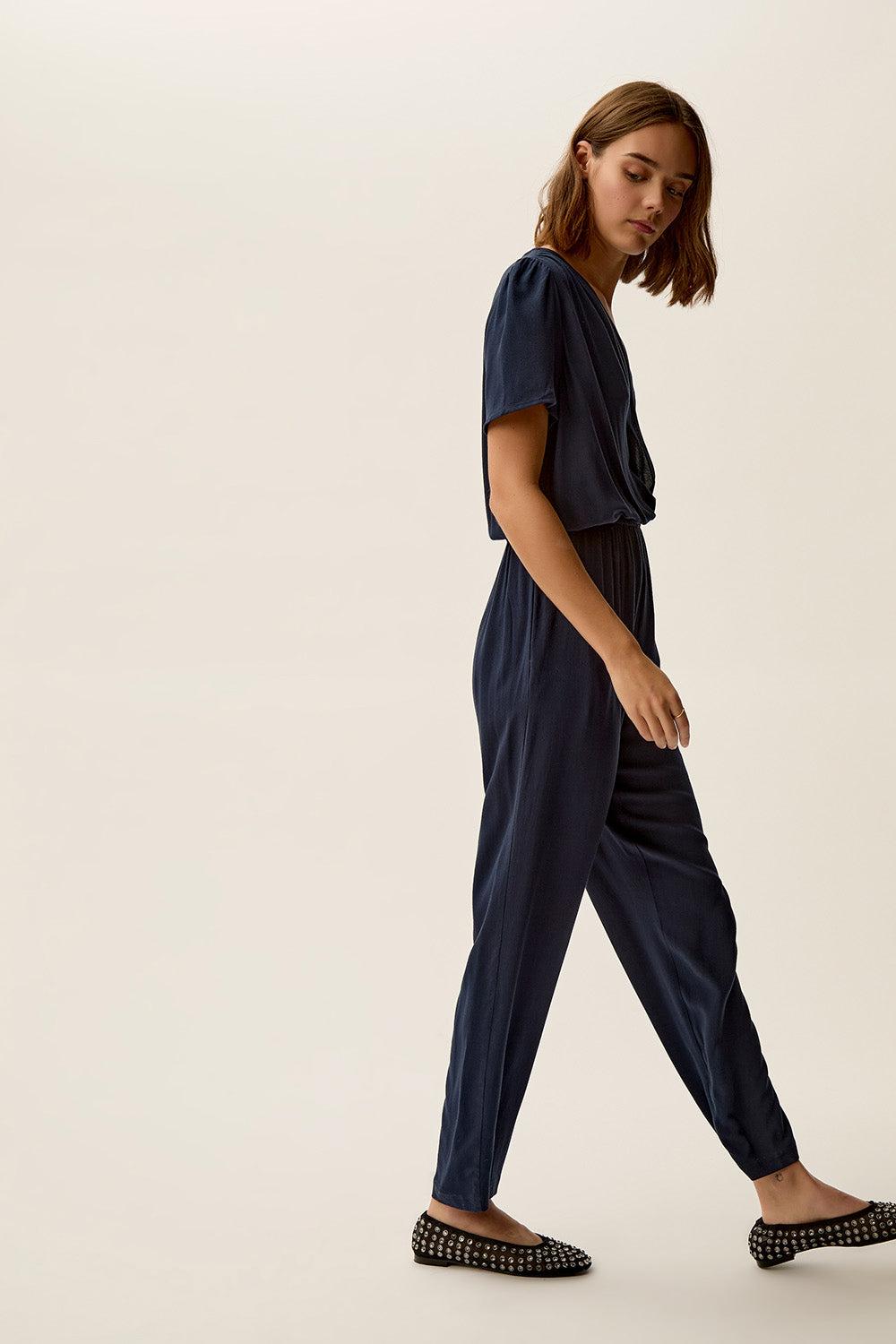 Des Petit Hauts Combi Pantalon Emilion Marine