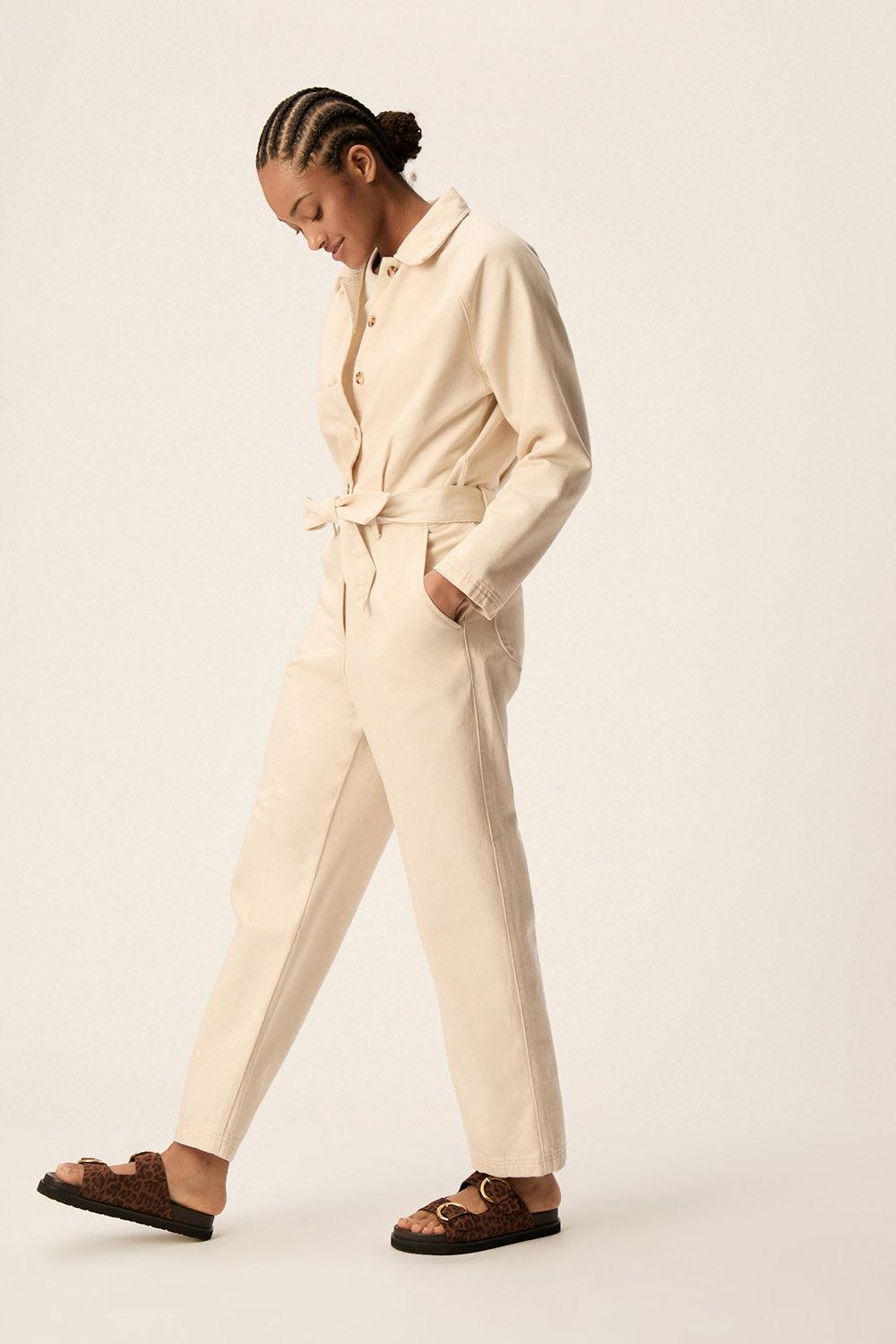 Des Petit Hauts Combi Pantalon Loustik Ecru