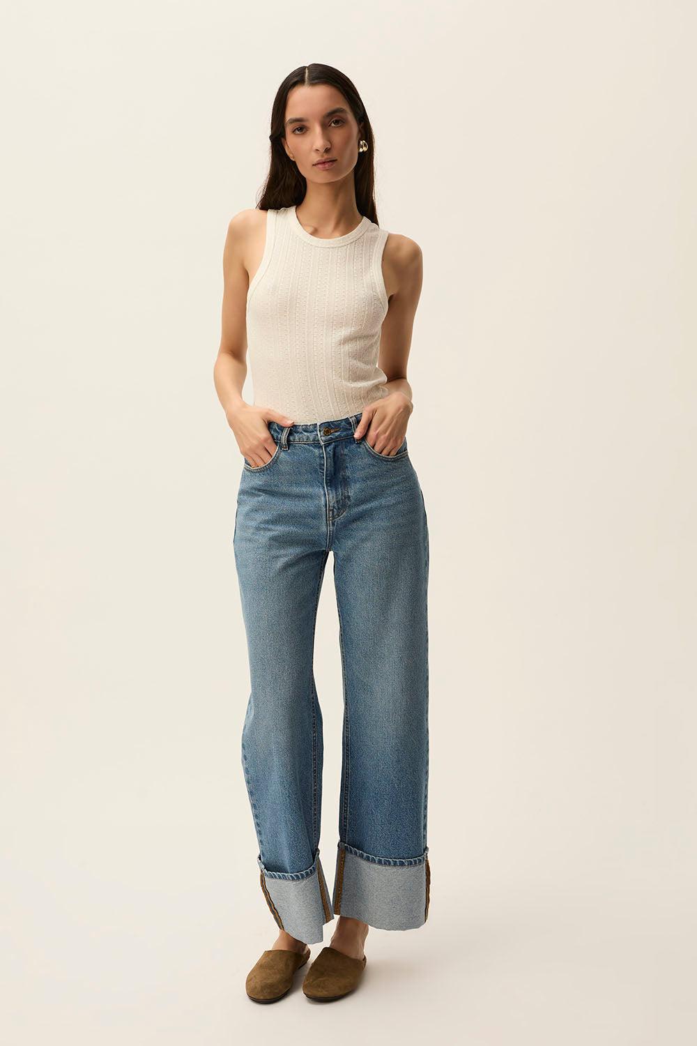 Des Petit Hauts Débardeur Grigri Ecru