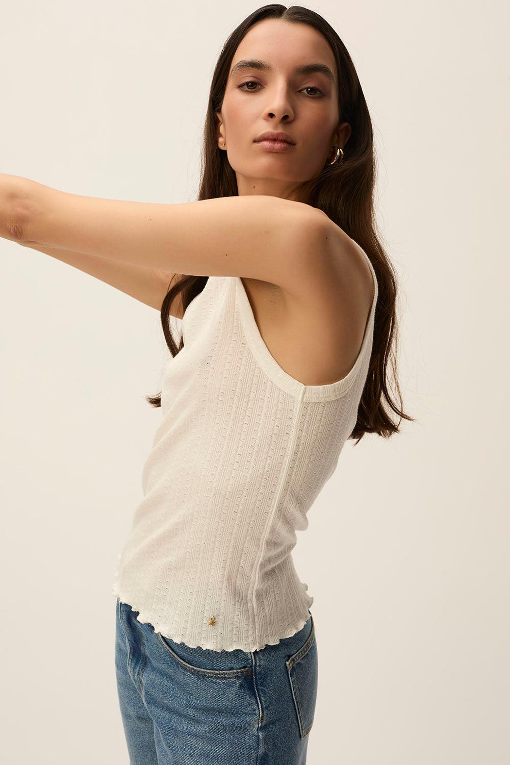 des petit hauts Débardeur Grigri Ecru