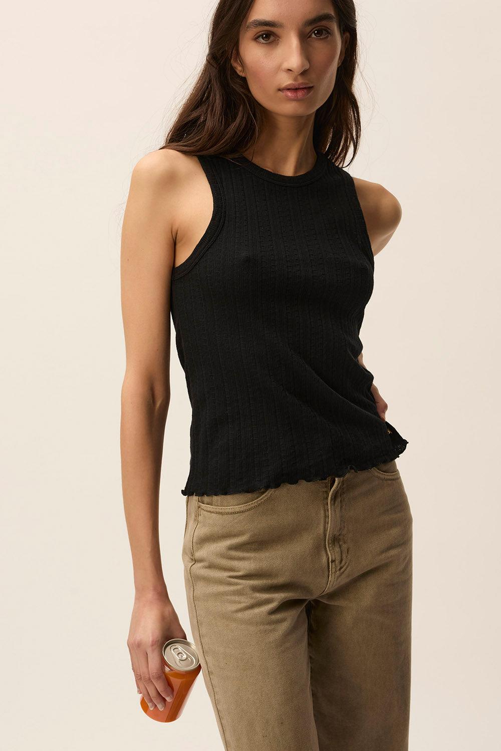 des petit hauts Débardeur Grigri Noir