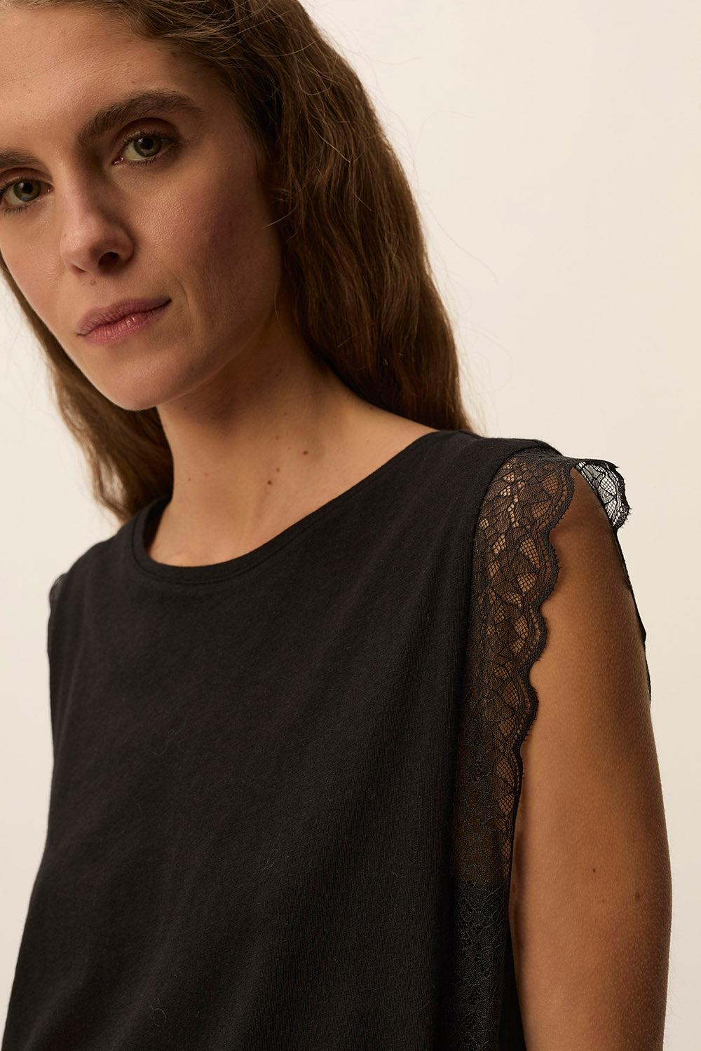 Des Petit Hauts Débardeur Helena Noir