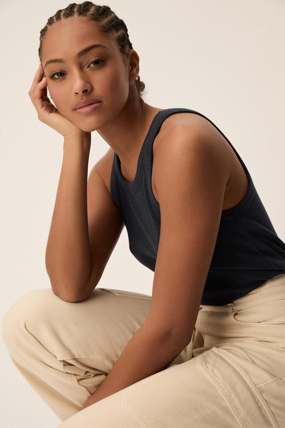 Des Petit Hauts Débardeur Hizia Indigo