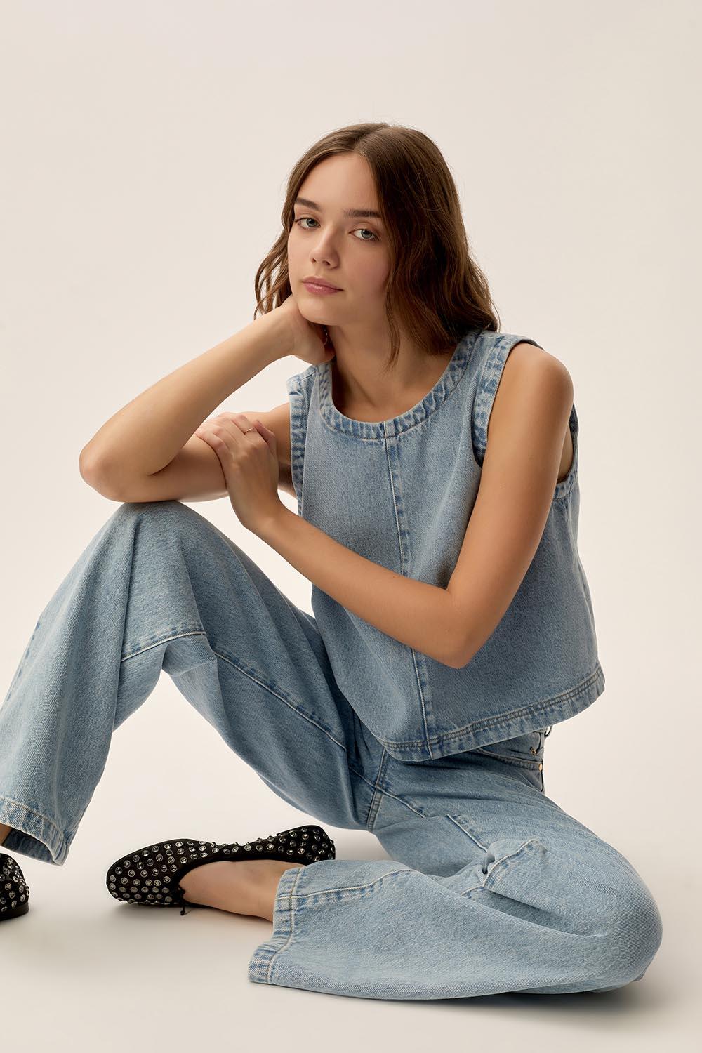 Des Petit Hauts Débardeur Louzou Bleach