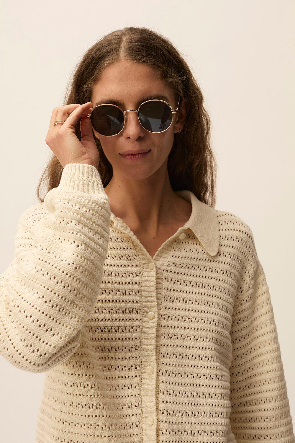 Des Petit Hauts Gilet Adrien Creme