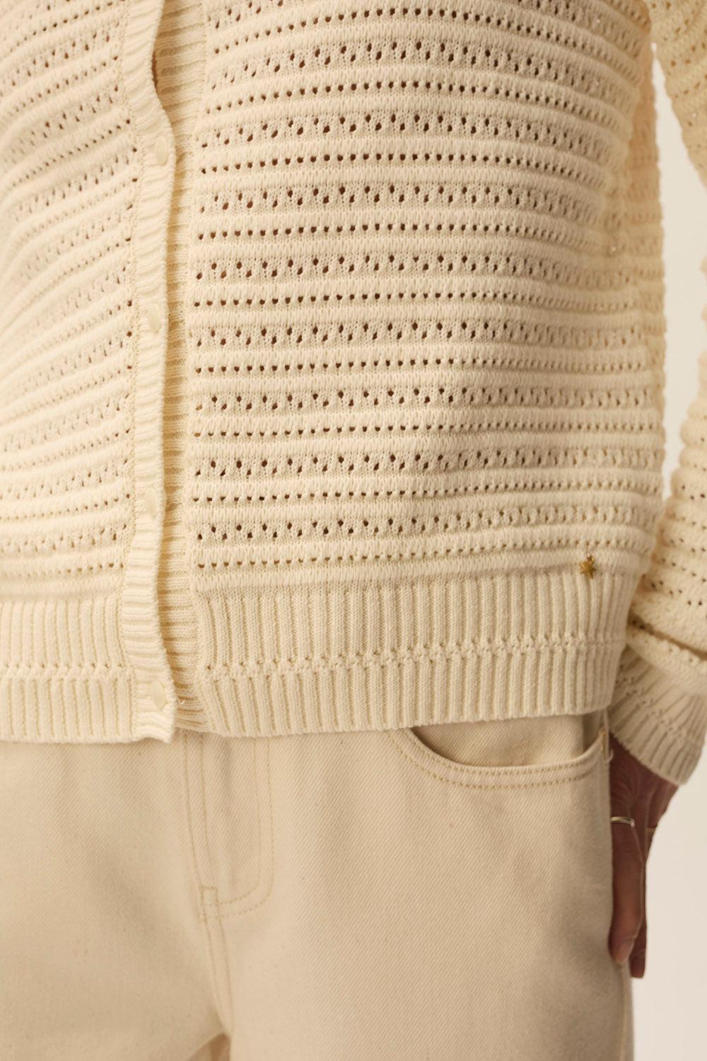 Des Petit Hauts Gilet Adrien Creme