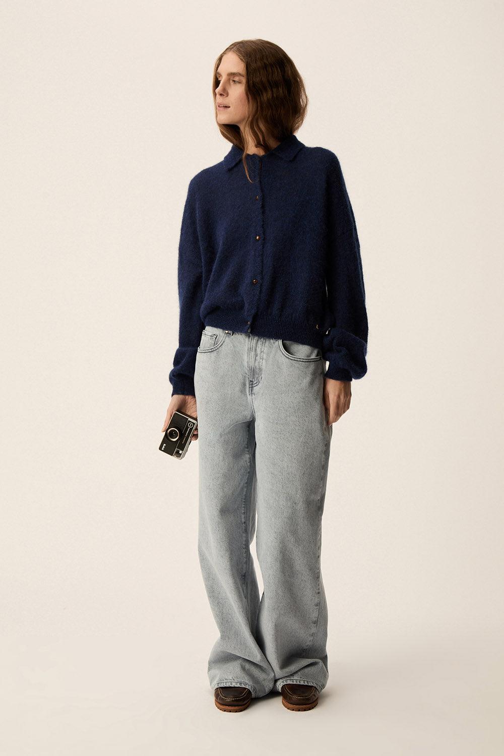 Des Petit Hauts Gilet Anastasia Indigo