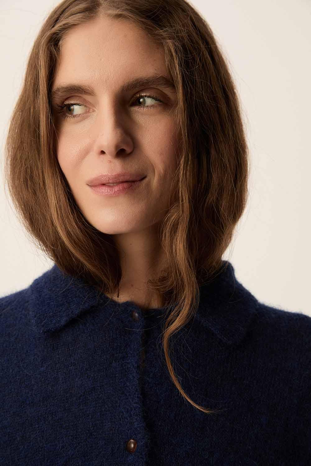 Des Petit Hauts Gilet Anastasia Indigo