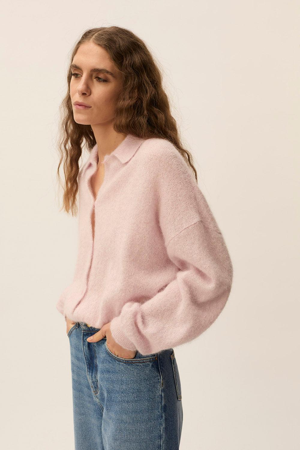 Des Petit Hauts Gilet Anastasia Lilas