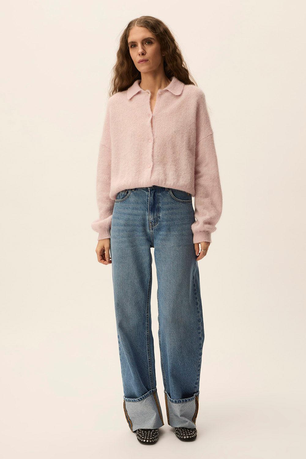Des Petit Hauts Gilet Anastasia Lilas