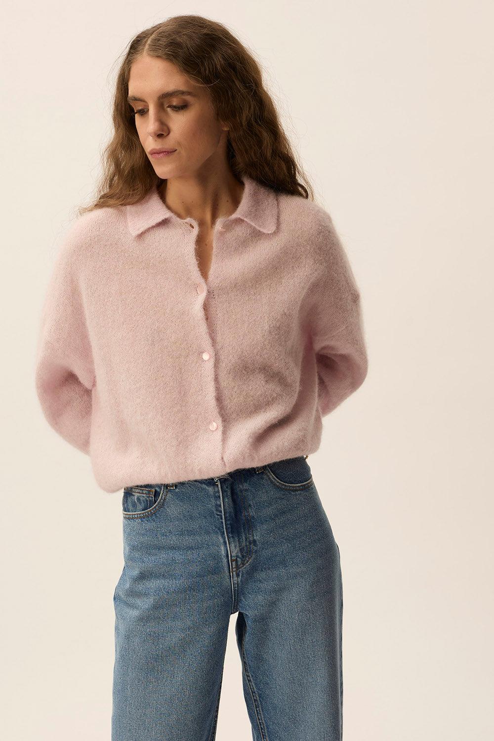 des petit hauts Gilet Anastasia Lilas