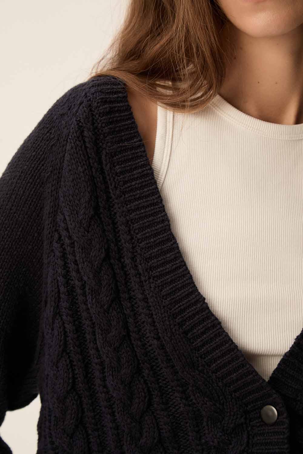 Des Petit Hauts Gilet Basile Marine