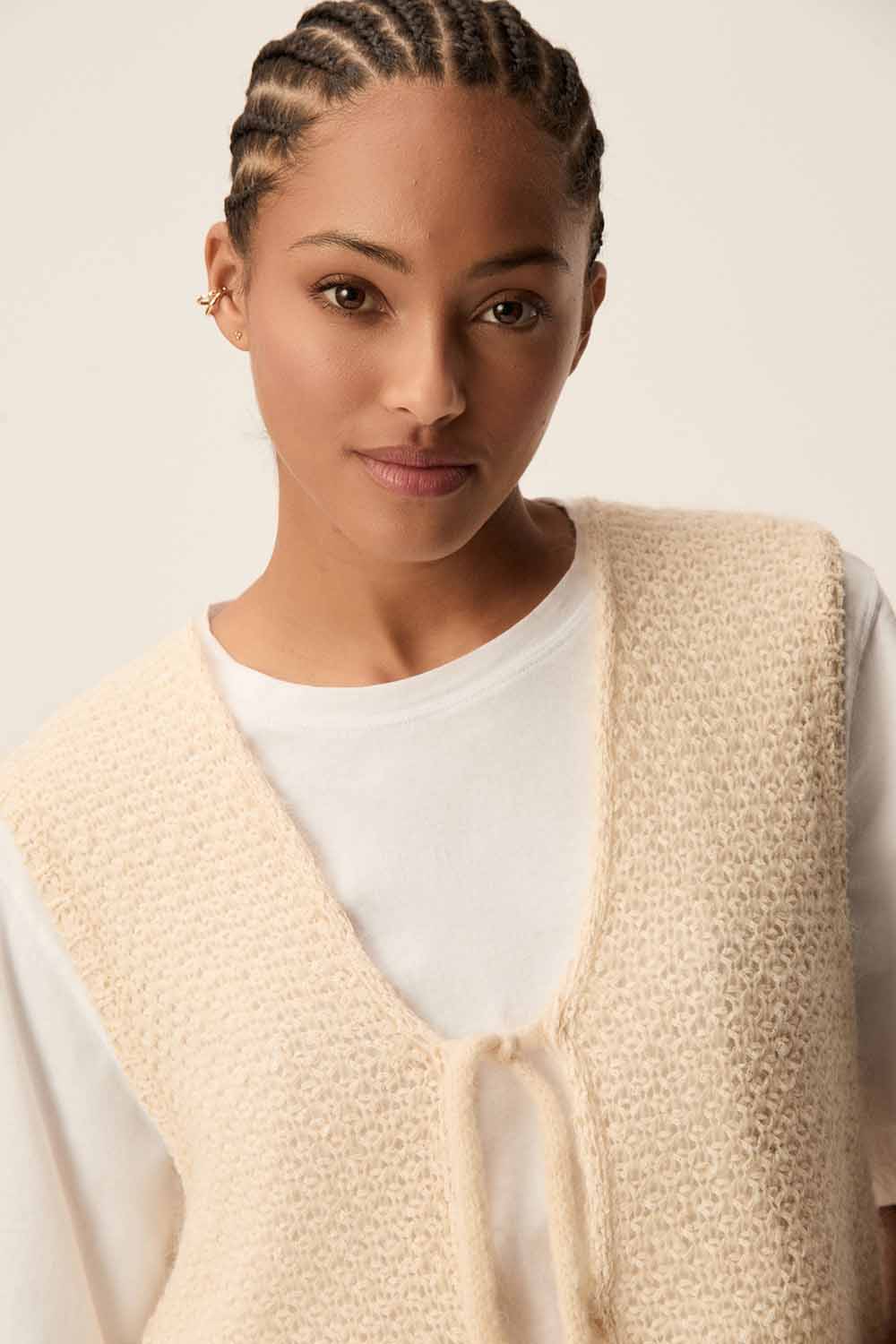Des Petit Hauts Gilet Blake Creme