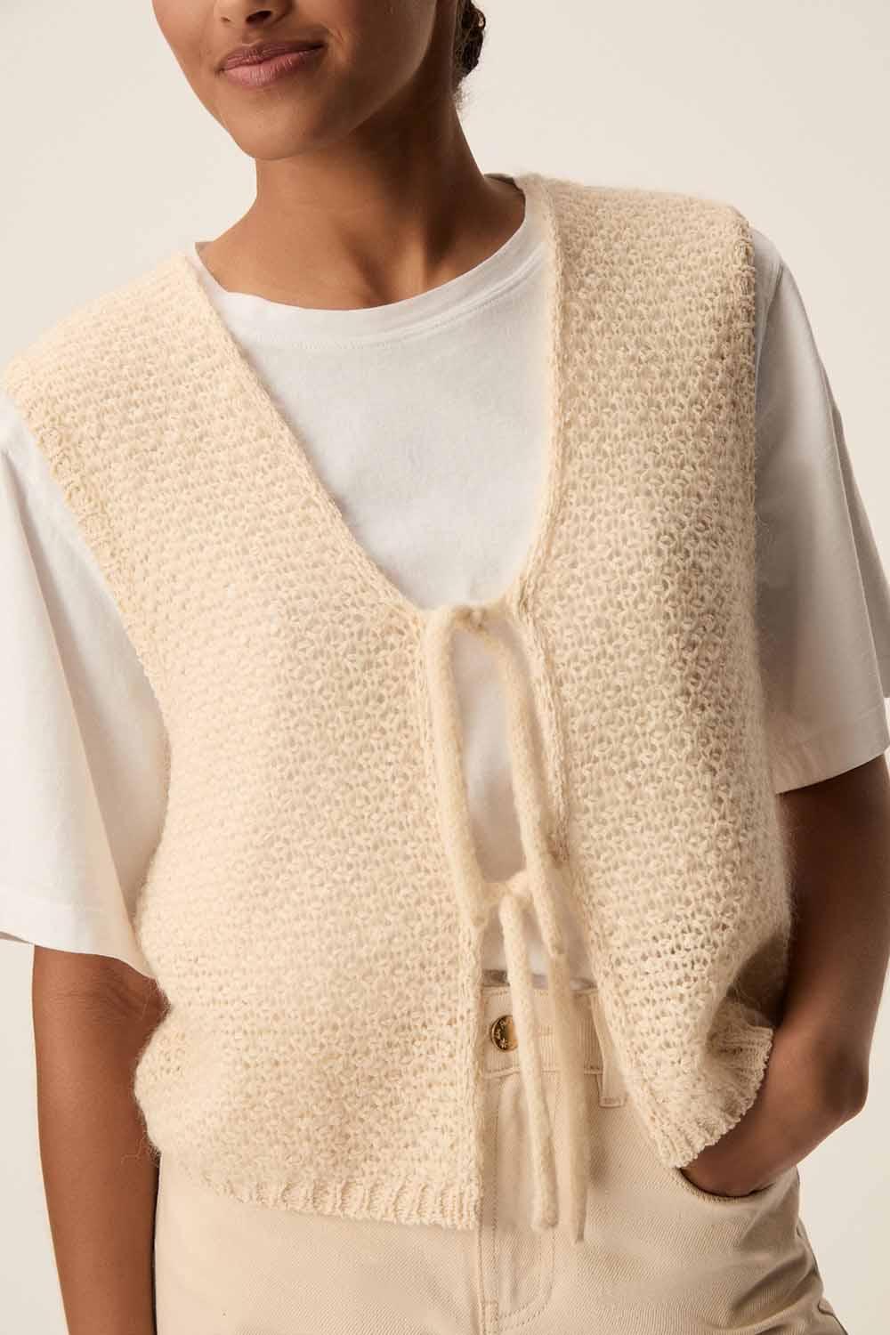 Des Petit Hauts Gilet Blake Creme