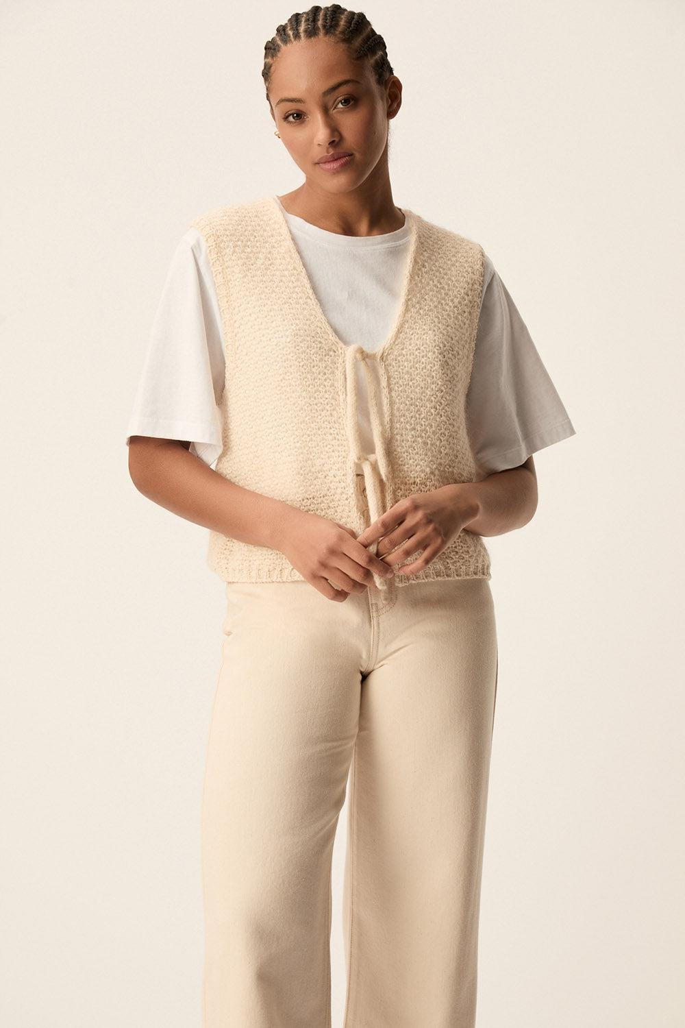 Des Petit Hauts Gilet Blake Creme