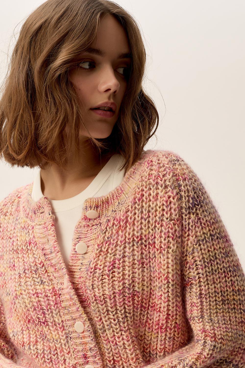 Des Petit Hauts Gilet Bonnie Multico Poudre