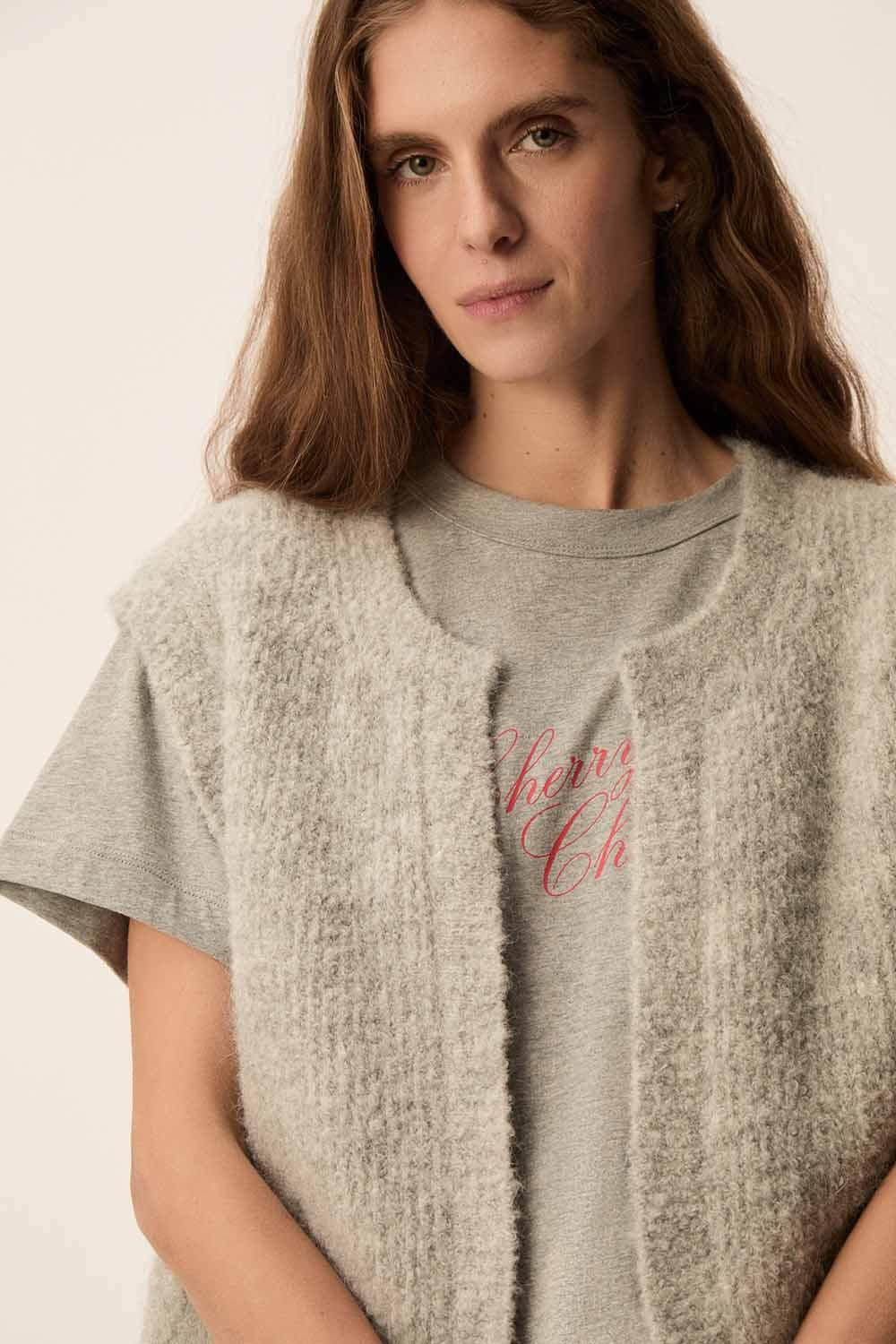 Des Petit Hauts Gilet Craig Gris Chine