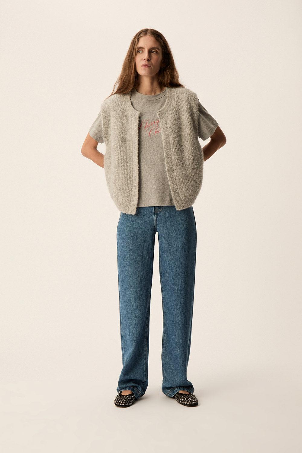 Des Petit Hauts Gilet Craig Gris Chine