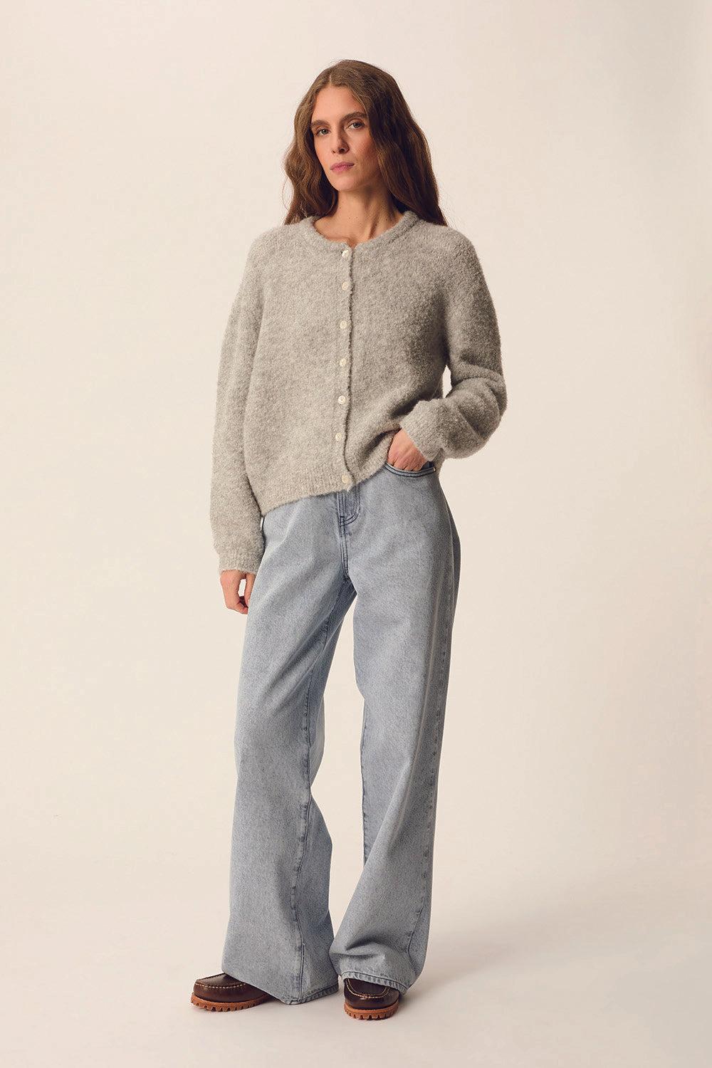 des petit hauts Gilet Cristie Gris Chine