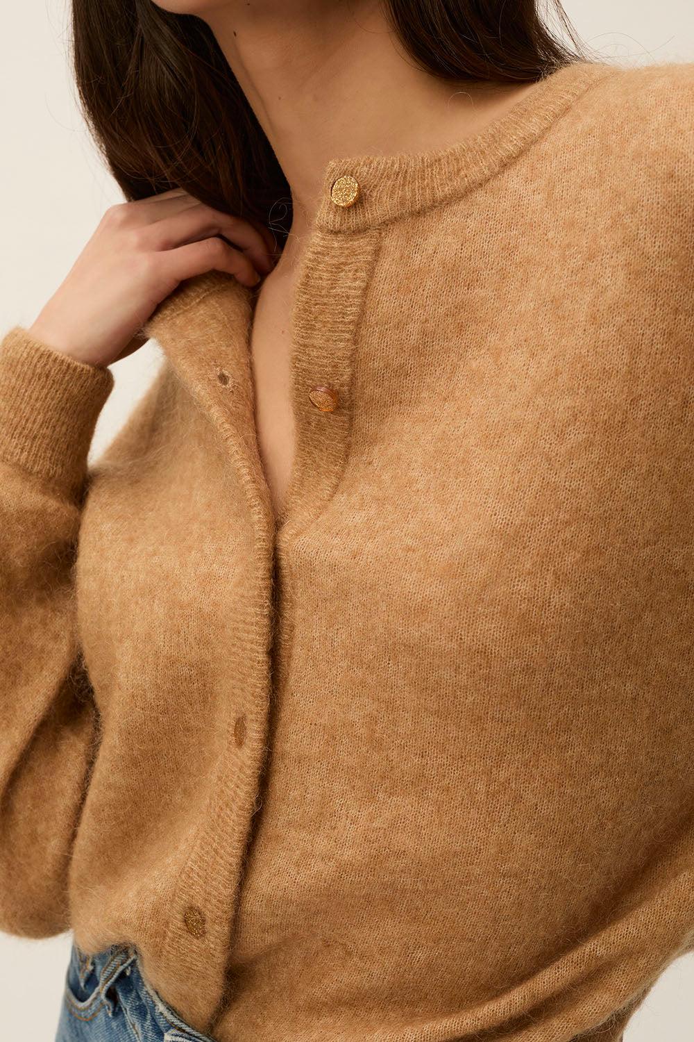 Des Petit Hauts Gilet Doby Tabac