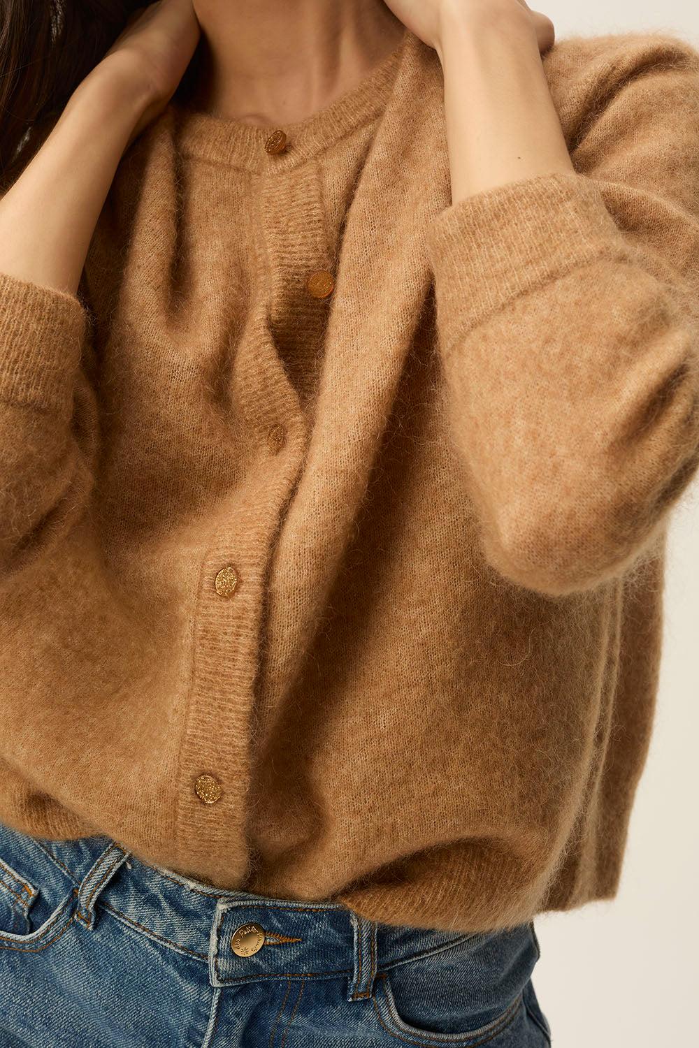 Des Petit Hauts Gilet Doby Tabac