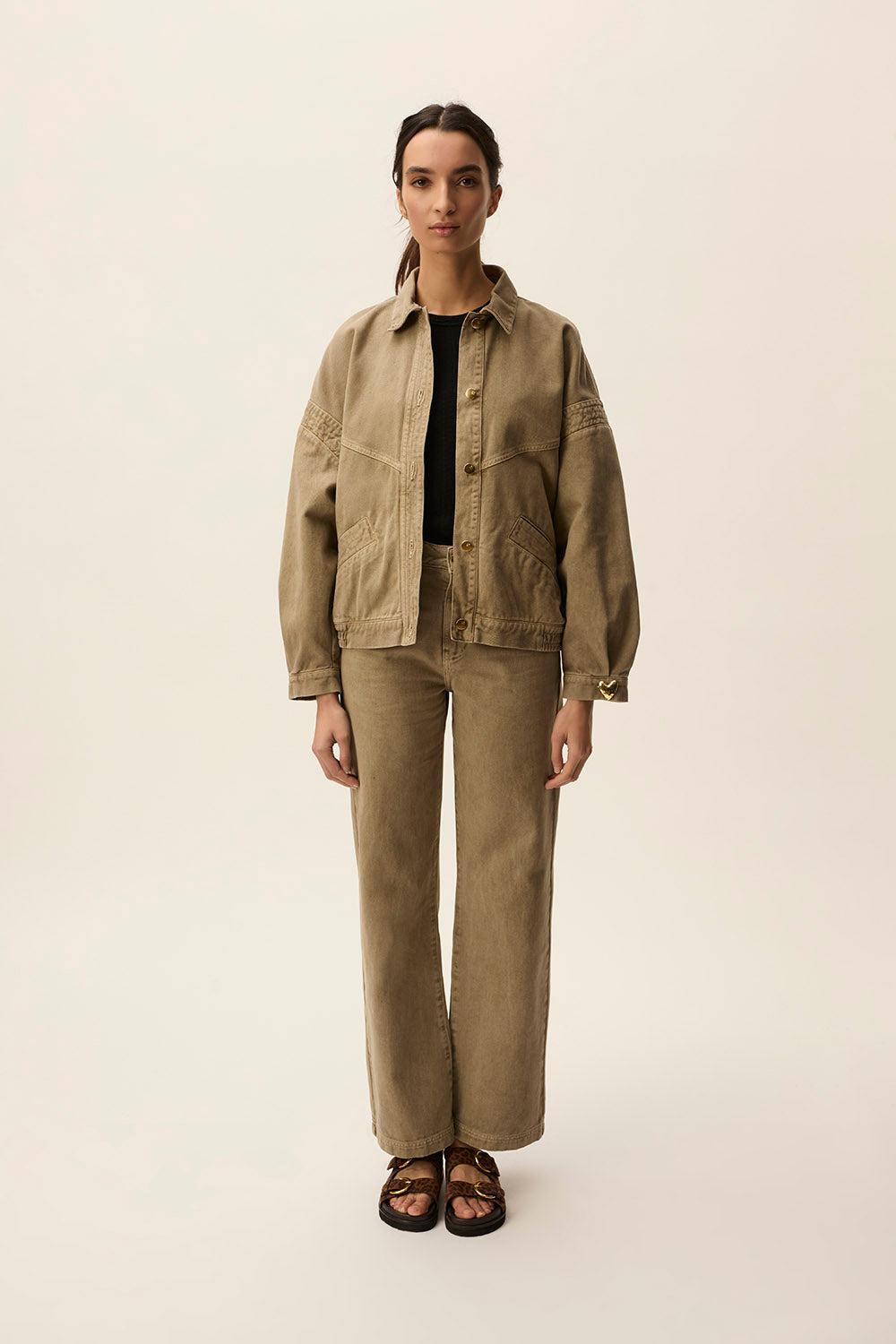 Des Petit Hauts Jean Louizi Dark Olive