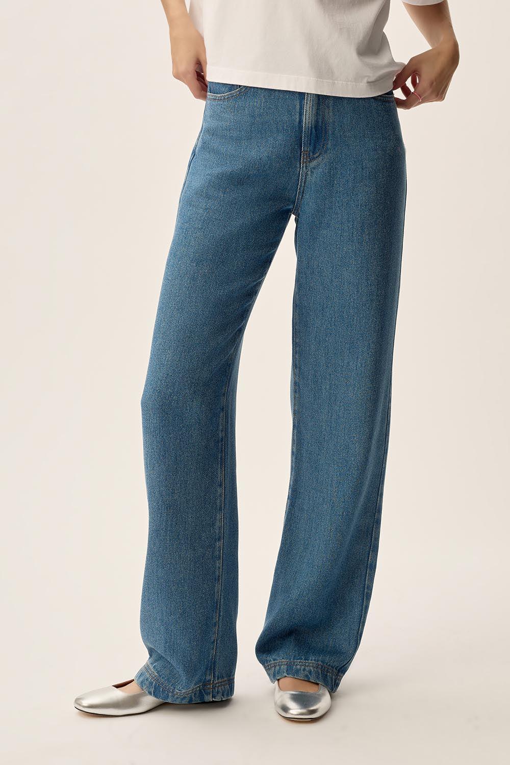 Des Petit Hauts Jean Louizi Lyocell Middle Blue