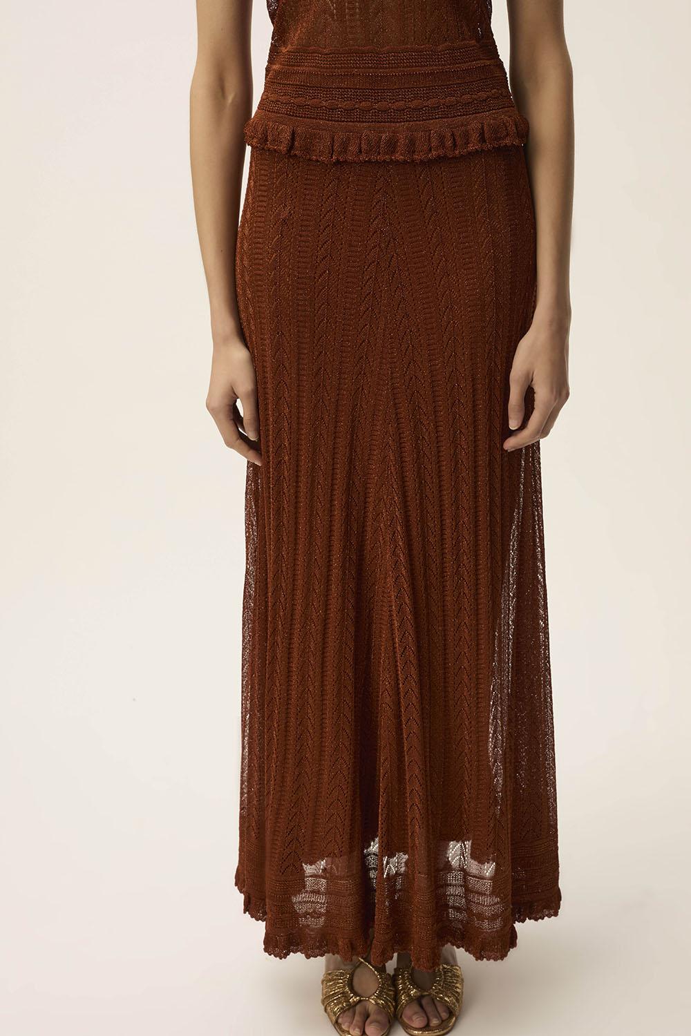 Des Petit Hauts Jupe Daisy Cajou