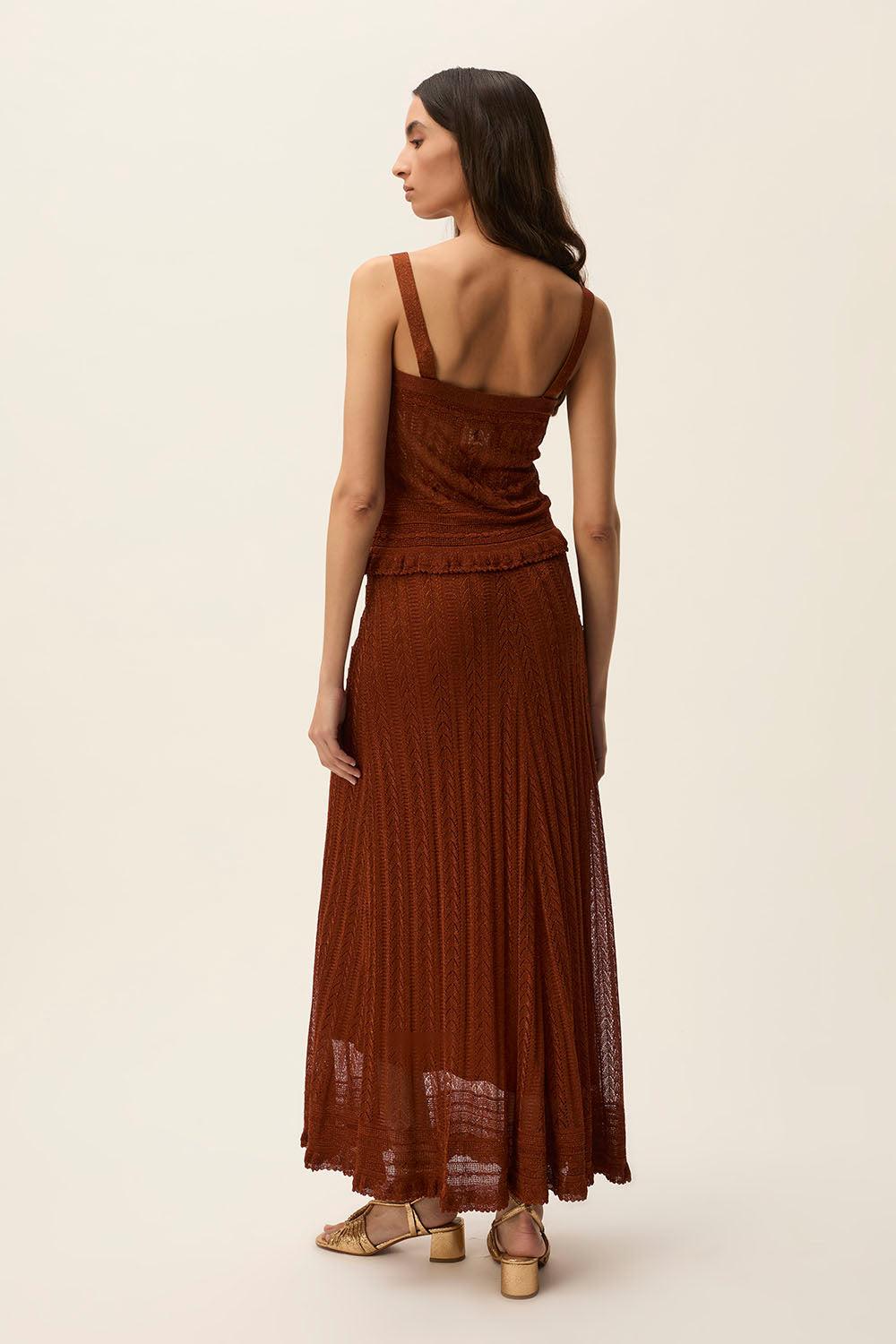 Des Petit Hauts Jupe Daisy Cajou