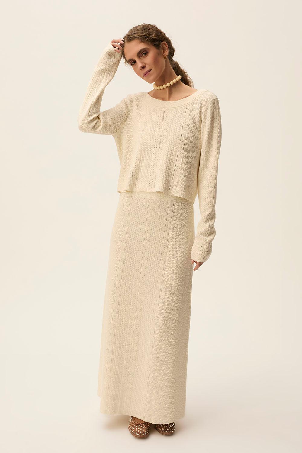 Des Petit Hauts Jupe Diva Creme