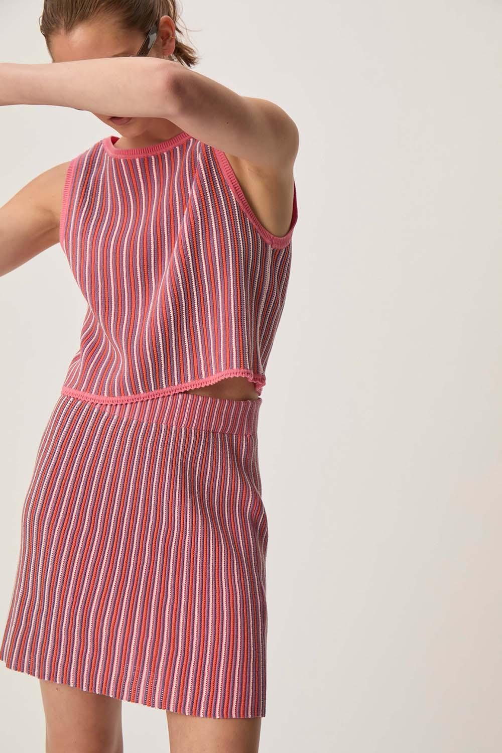 Des Petit Hauts Jupe Duna Multico Vibrations