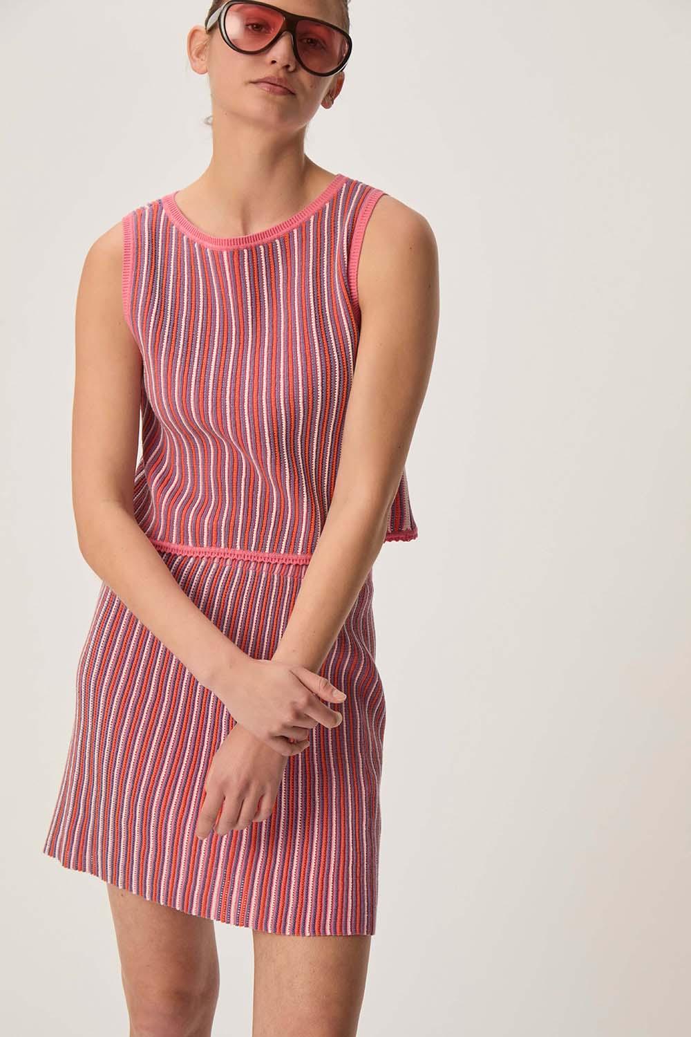 Des Petit Hauts Jupe Duna Multico Vibrations