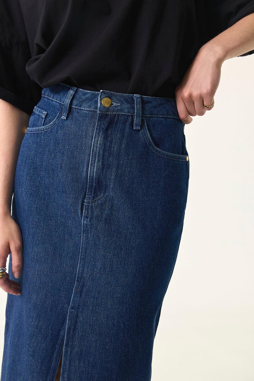 Des Petit Hauts Jupe Louria Indigo