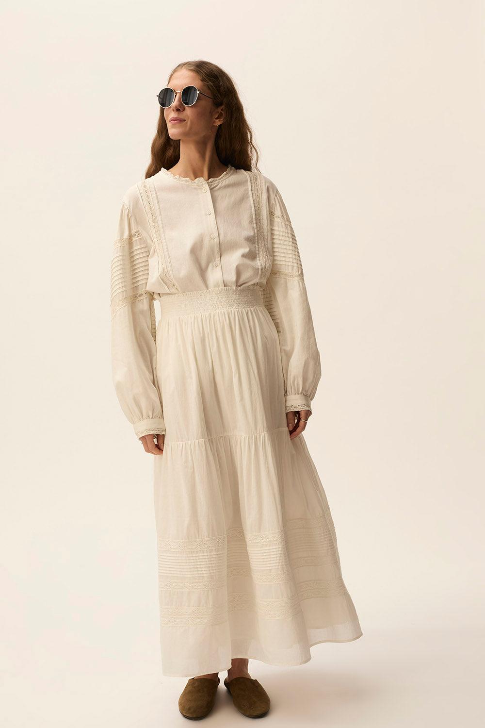 Des Petit Hauts Jupe Salome Ecru