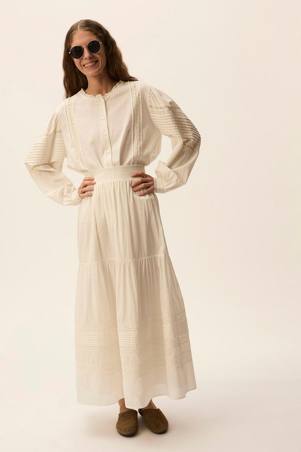 des petit hauts Jupe Salome Ecru